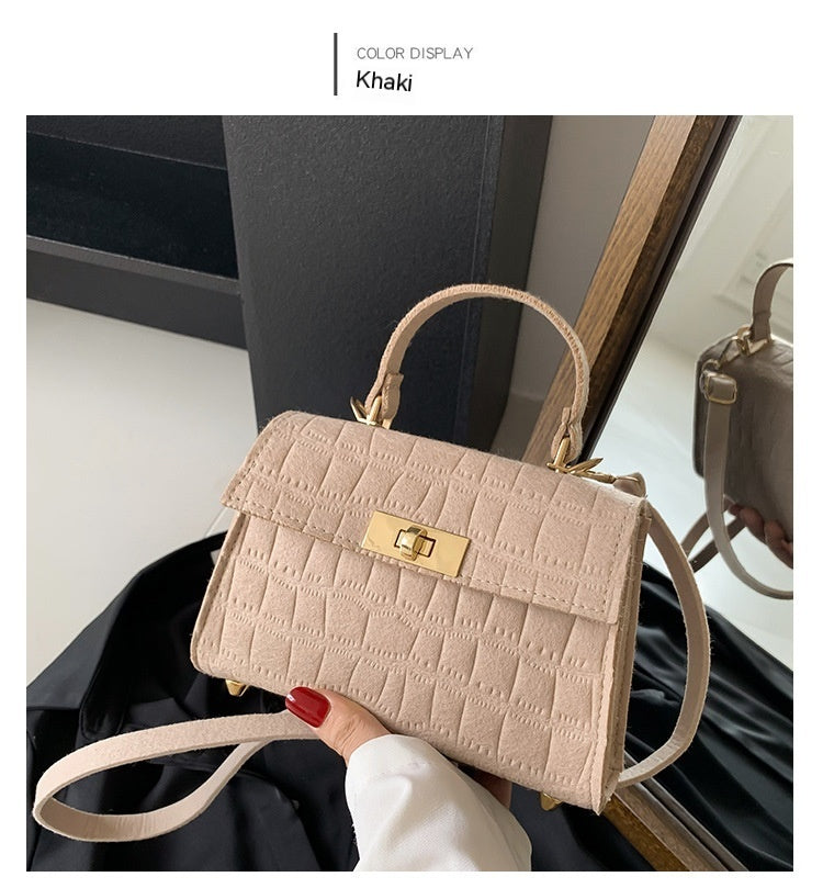 Borsa a tracolla piccola e alla moda, semplice, per il tempo libero, da donna, con una sola spalla