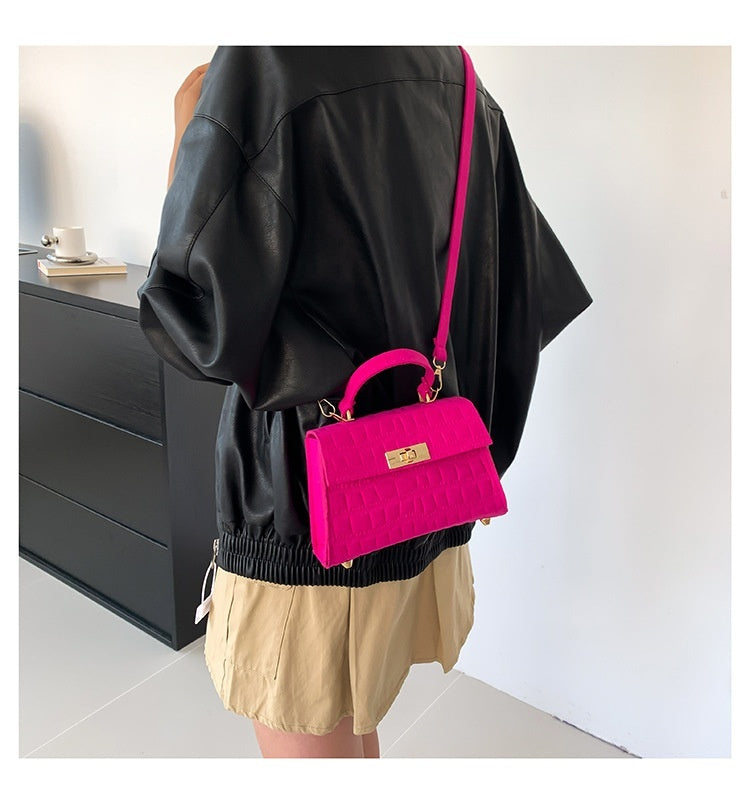 Borsa a tracolla piccola e alla moda, semplice, per il tempo libero, da donna, con una sola spalla