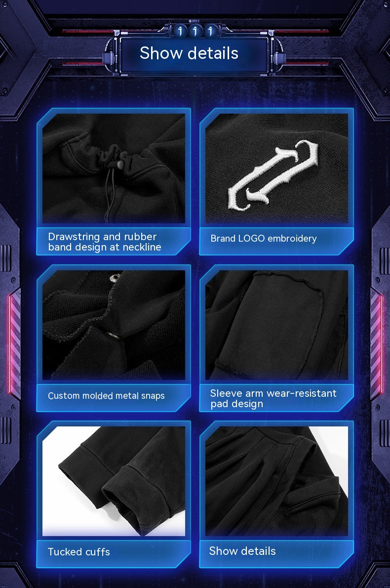 Haut de travail décontracté à capuche pour homme