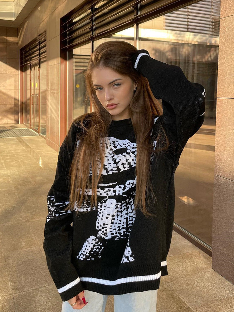 Casual Loose Round Neck Sweater