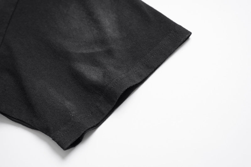 Letter Tie-dye Gradient Short-sleeved T-shirt For Men And Women