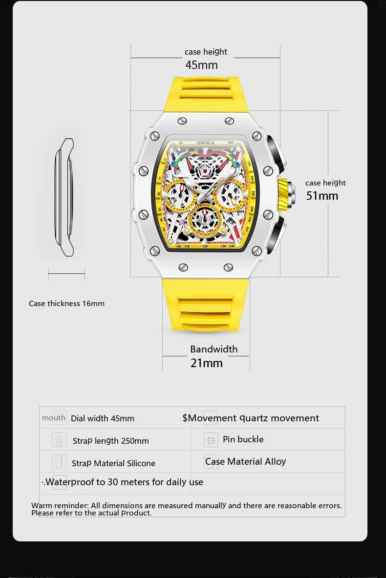 Multifunctional Fashion Waterproof Quartz