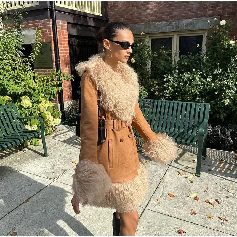 Retro Street Mid-length Comfortable Coat