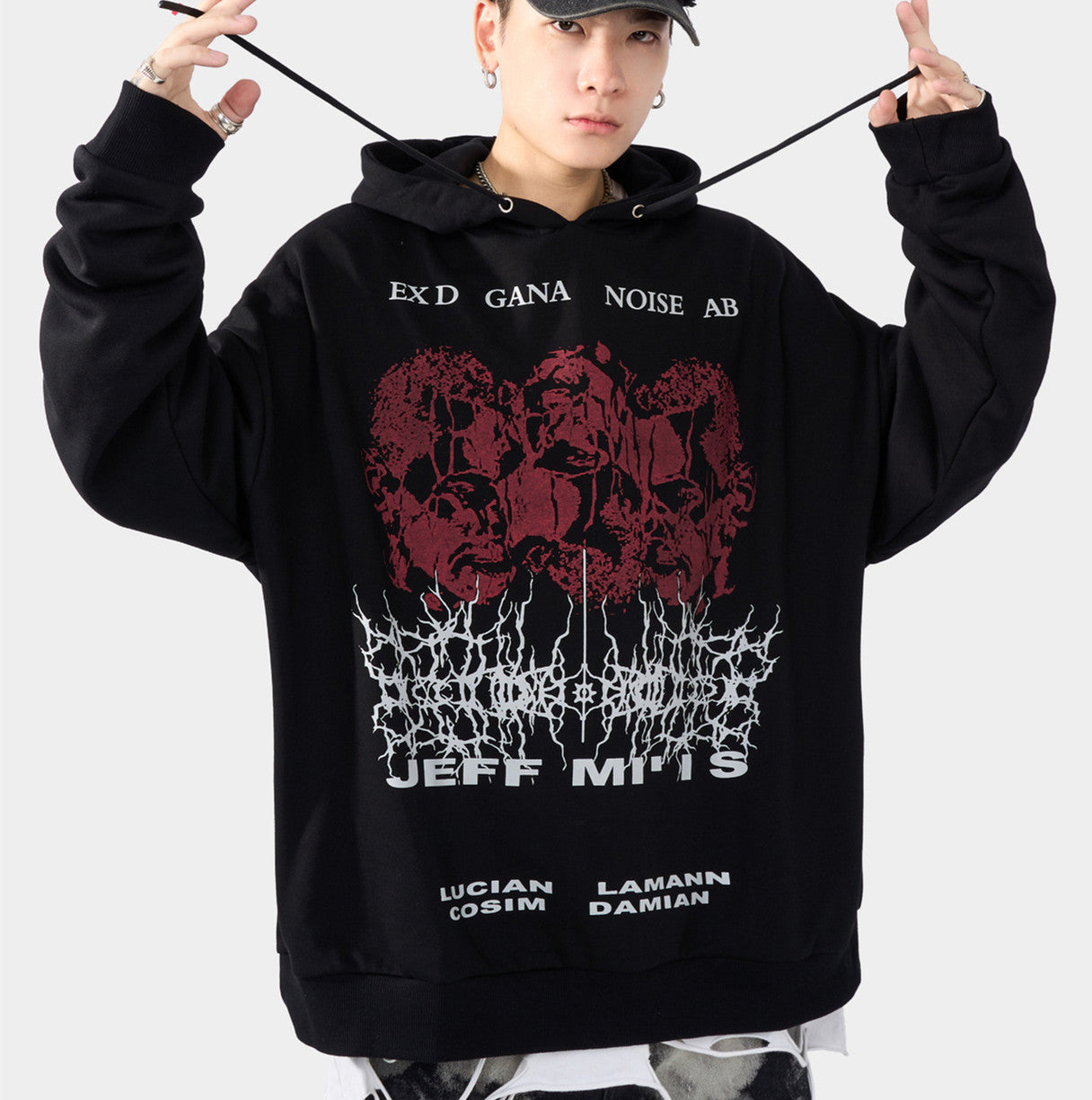 Unisex Hooded Tide Brand Loose Sweater High Street