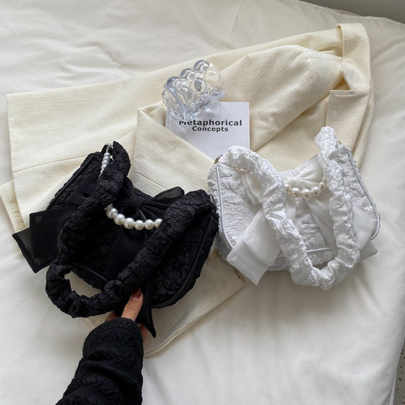 Nouveau sac sous les bras Pearl Bow