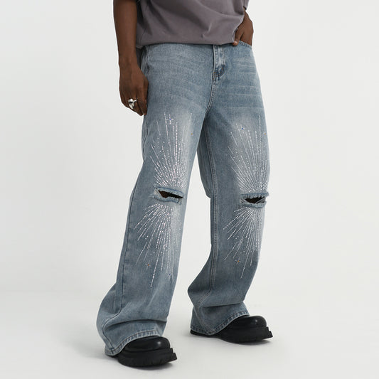 Fashion Holes Knee Jeans For Men