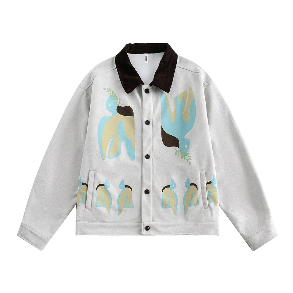 Stitching Contrast Color Jacket