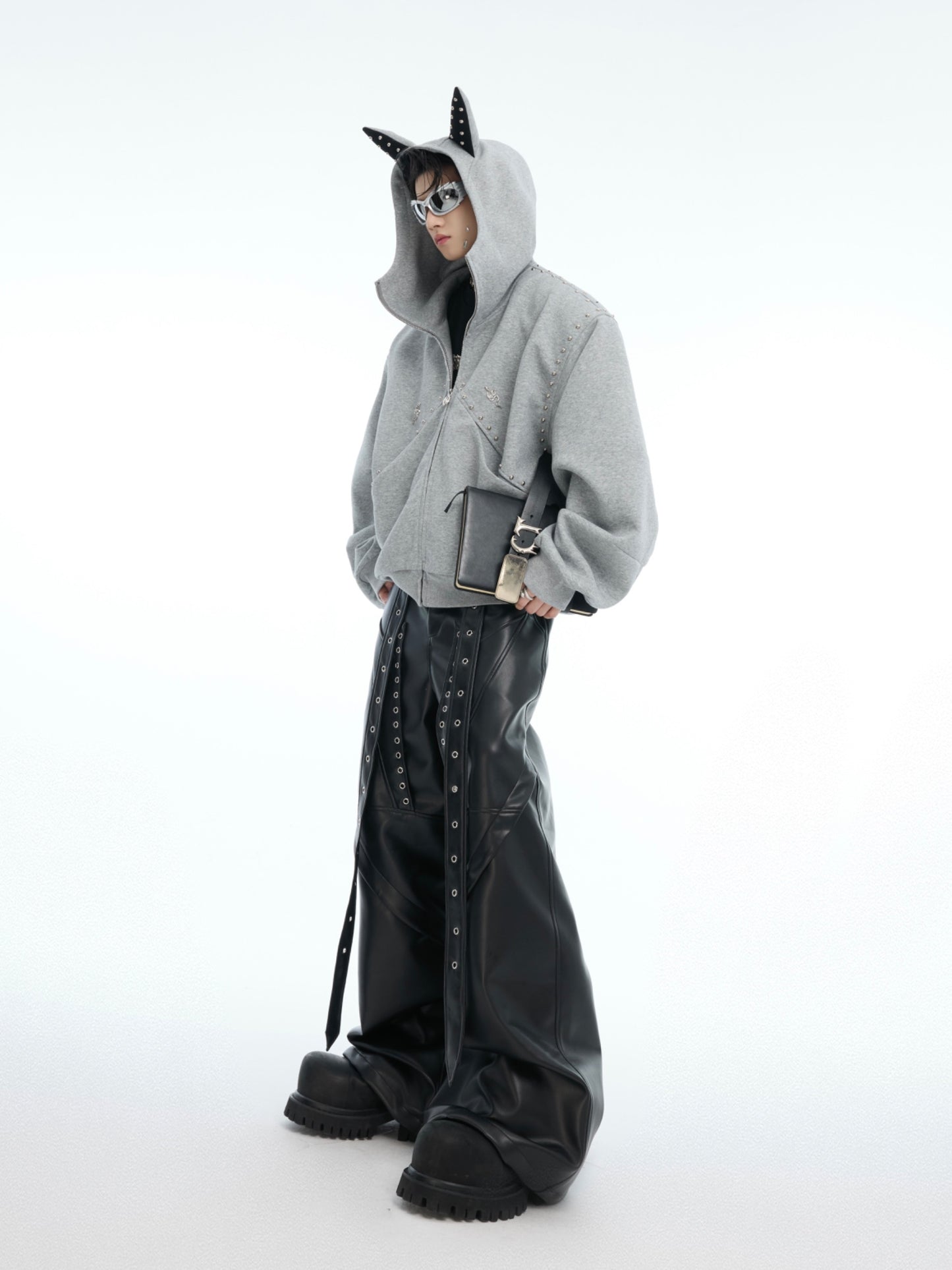 Spring Stitching Casual Hooded Sweater