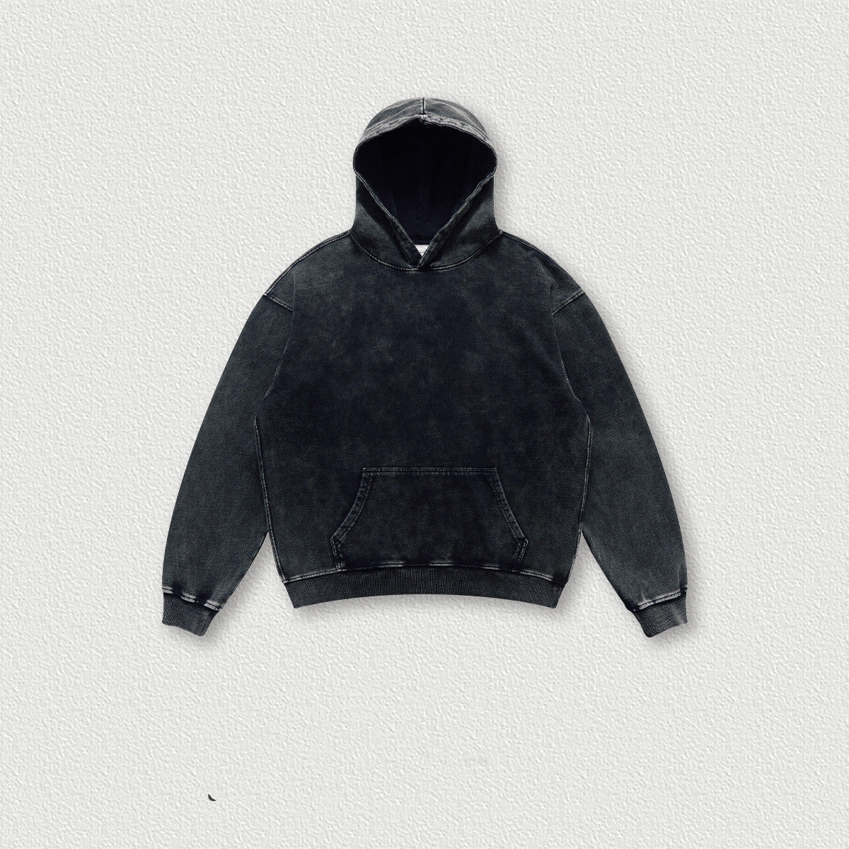 Men's Fashion Simple Washed Old Hooded Terry Sweater