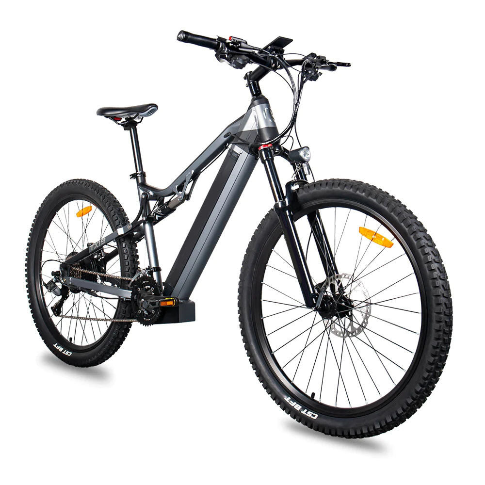 Rotes 500W Elektro-E-Bike - 27,5 Zoll Elektro-Mountainbike 48V 27-Gang - Bafang-Motor 