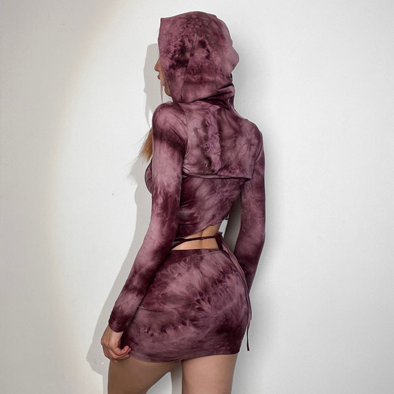 Ensemble jupe à lacets pour femmes