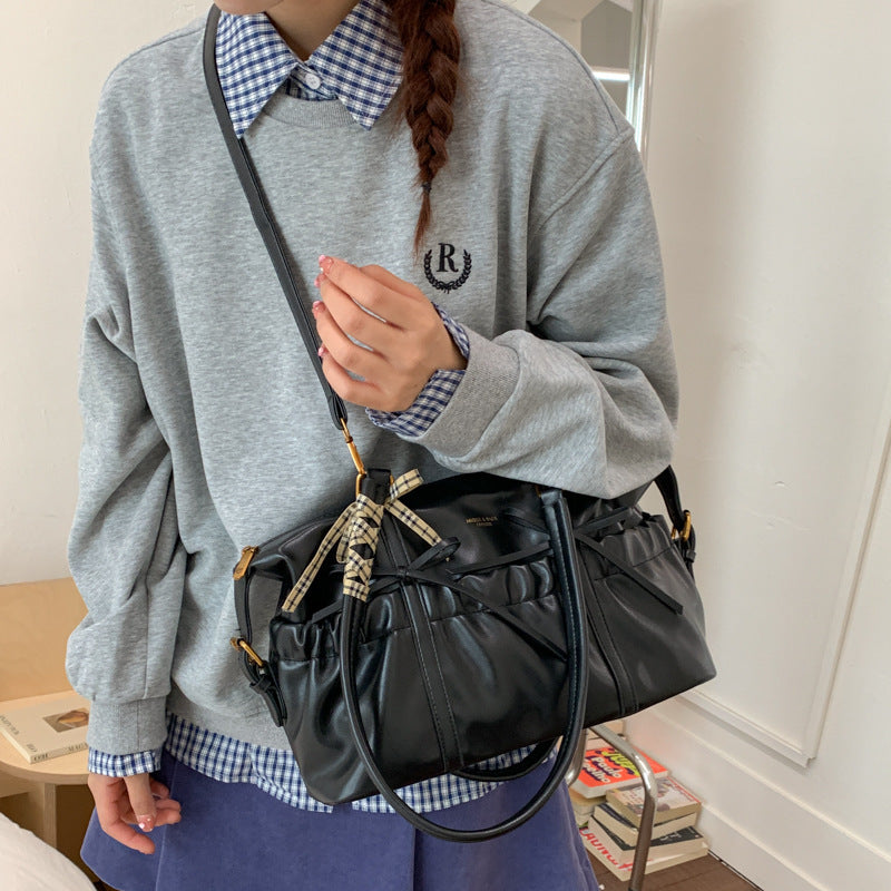 Retro Women's New Fashionable Style Portable Bowling Bag Large Capacity