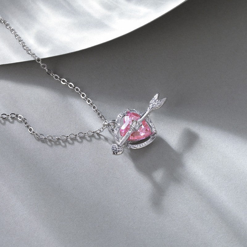 Cupid's Heart Pendant Necklace