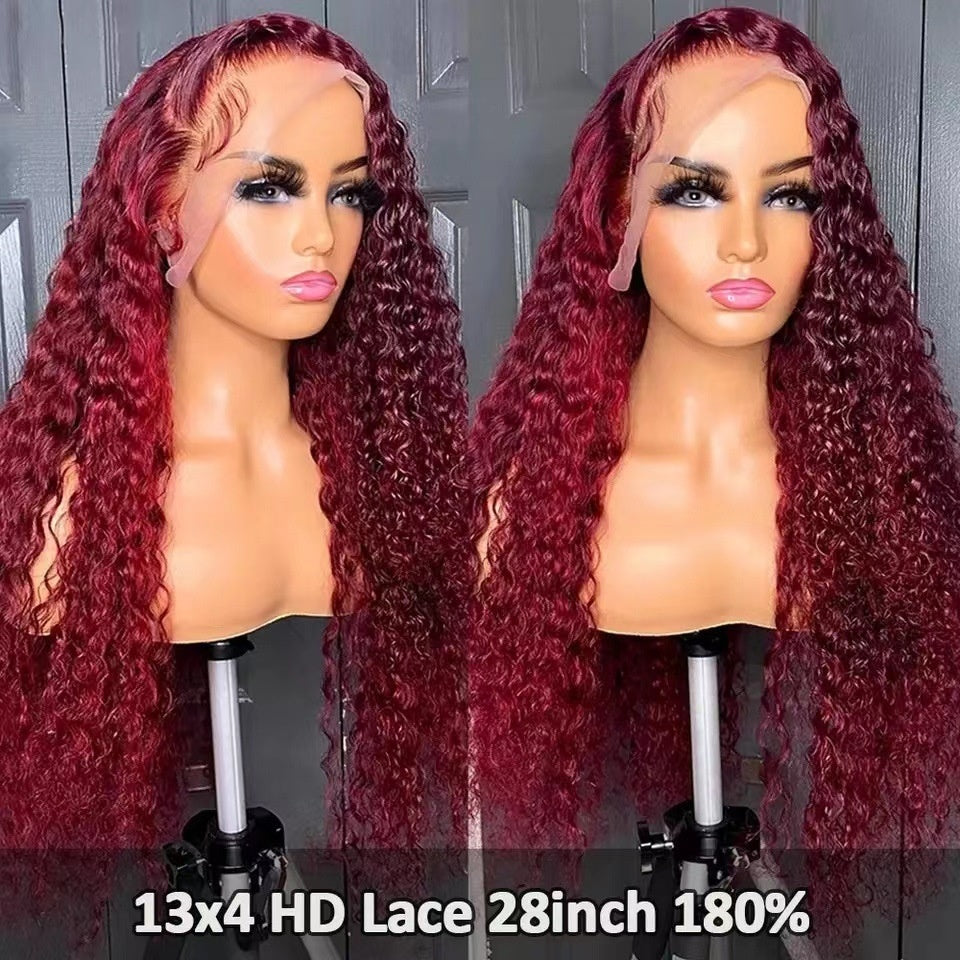 Lace Wig Headgear Female Long Curly Hair