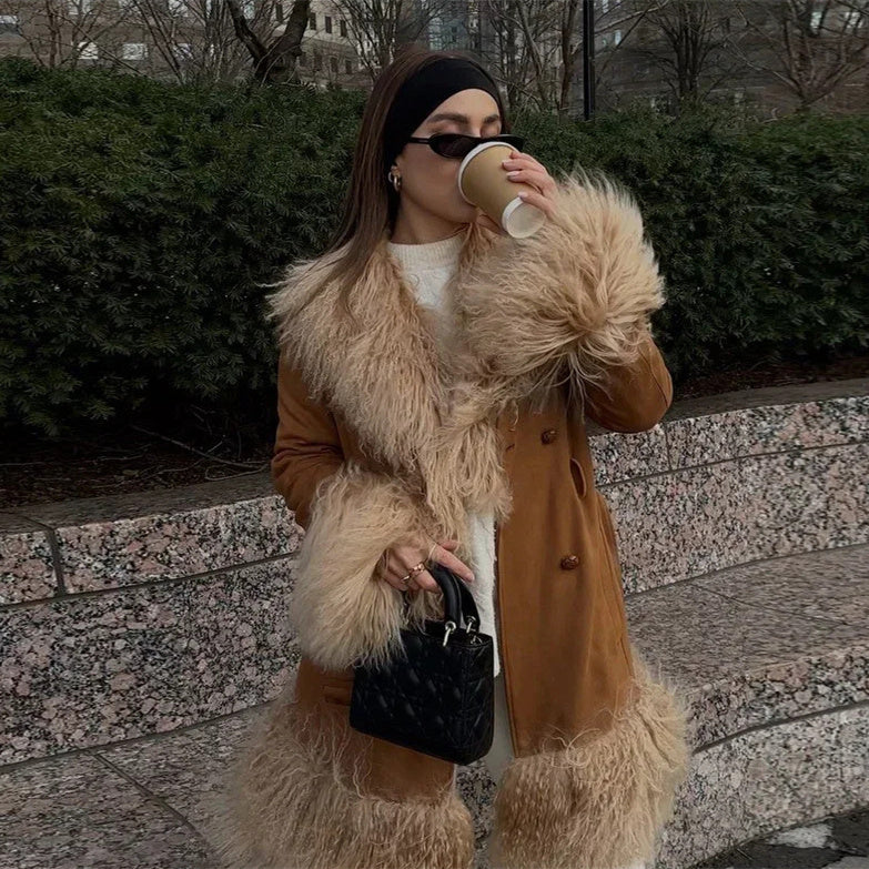 Retro Street Mid-length Comfortable Coat