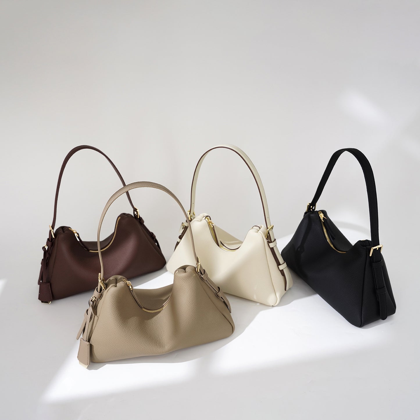 Niche Classic Simple Advanced Top Layer Cattlehide Leather Fashion Handbag