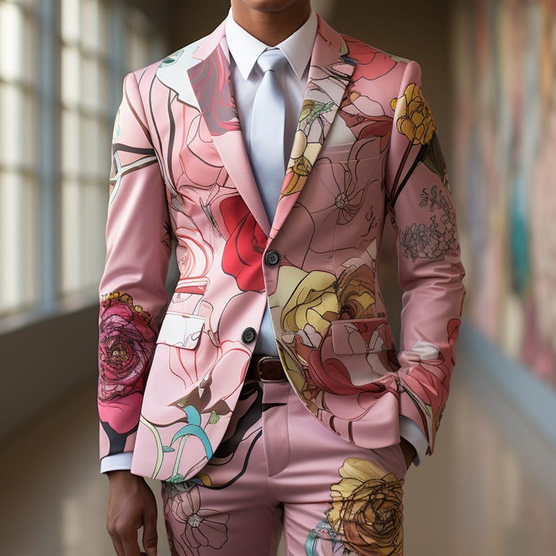 Men's Digital Printing Suit Cos Party