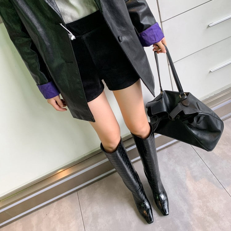 Simple And Versatile High-top Boots