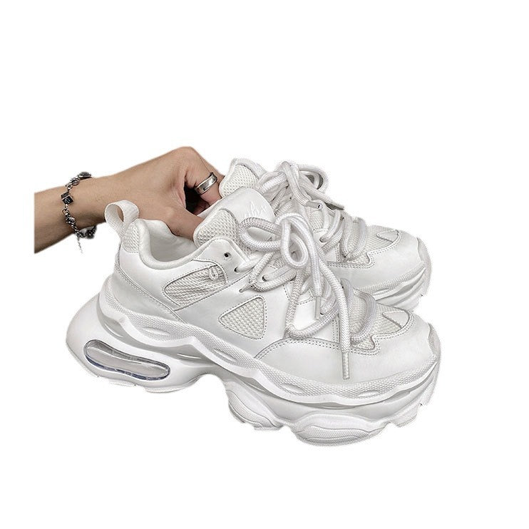 Retro Casual Sneaker Stylish Height Increasing Thick Bottom Breathable Shoes