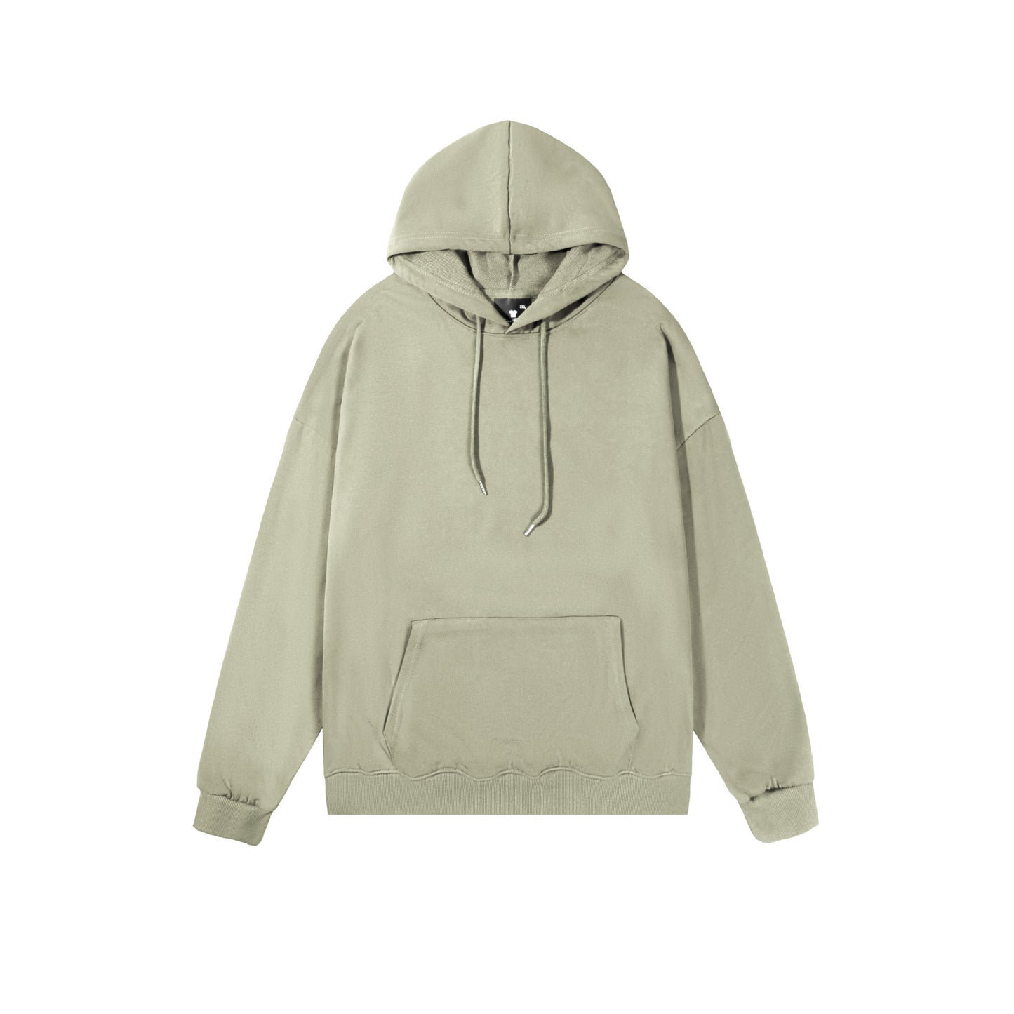 Spring And Autumn Drop Shoulder Loose Solid Color Hooded Sweater For Men And Women