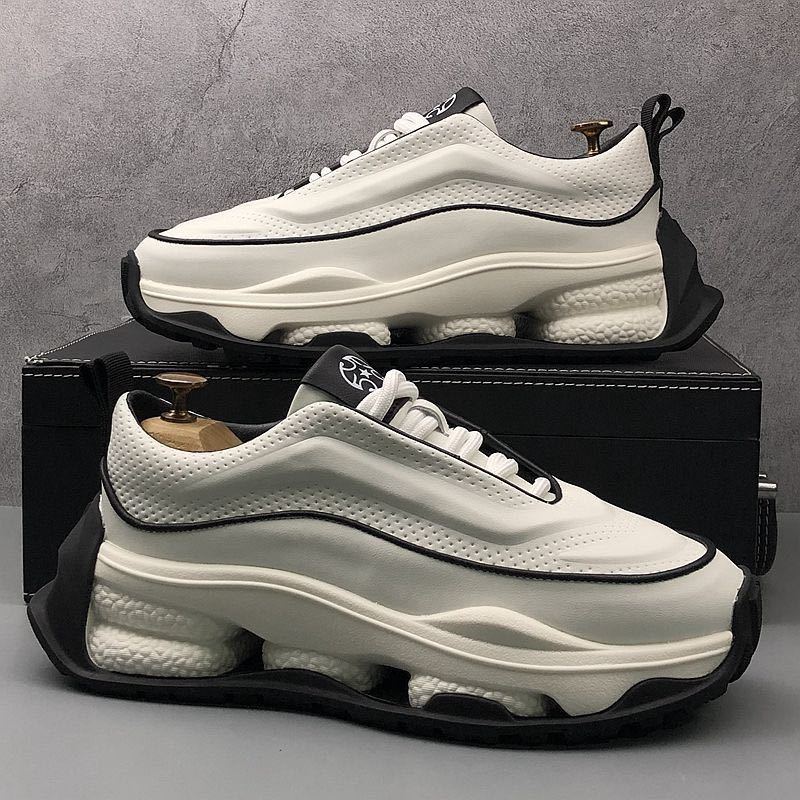 Chaussures de sport décontractées en cuir respirant