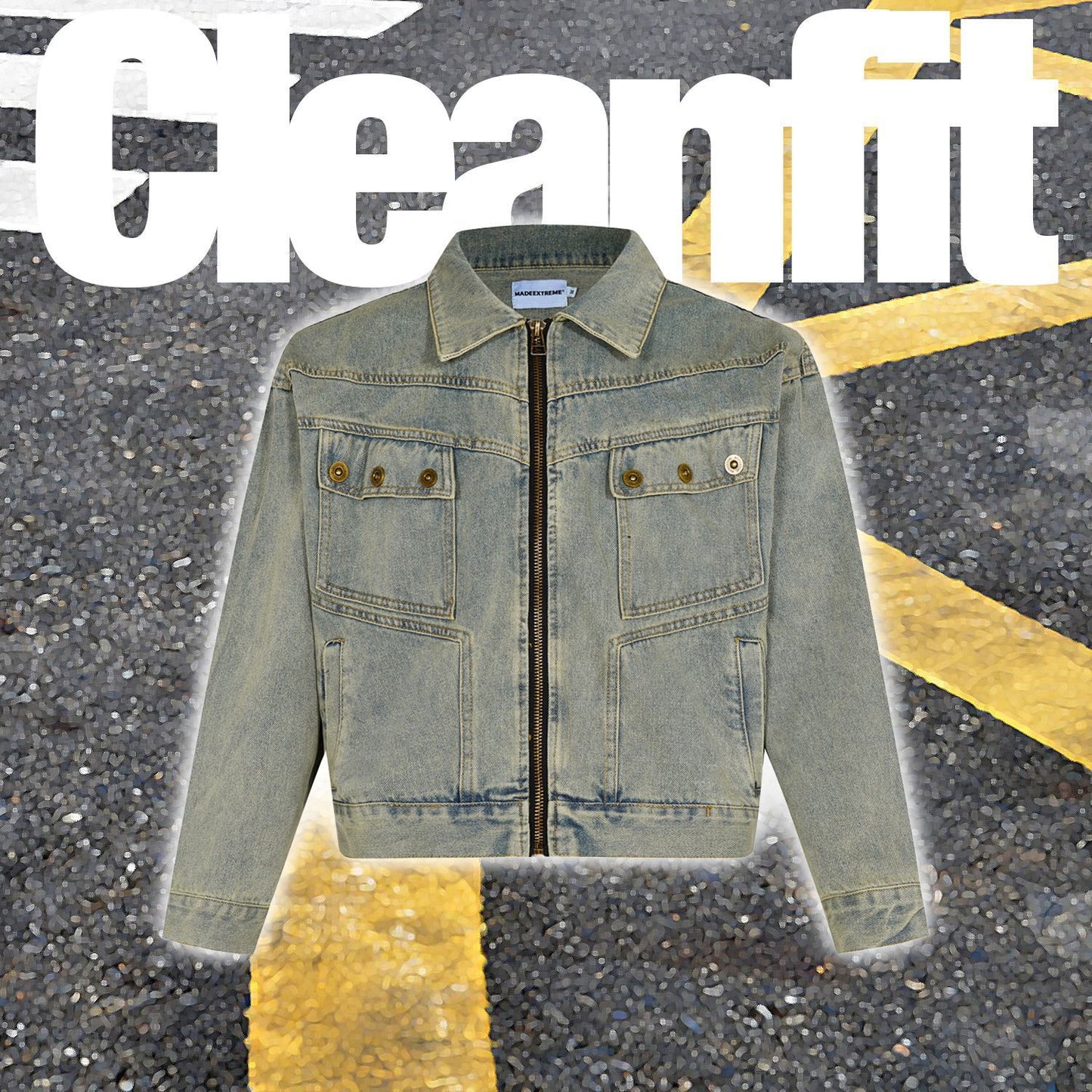 Washed Do The Old Cowboy Coat Short Jacket For Men And Women