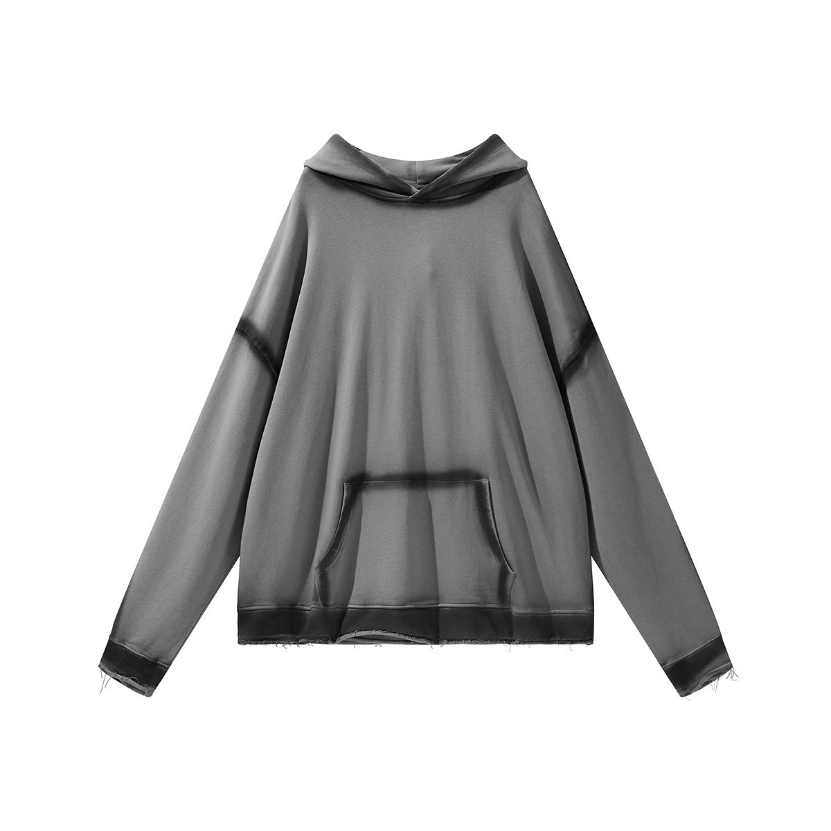 Giacca con cappuccio a getto d'inchiostro con graffiti Bone Structure, colore scuro