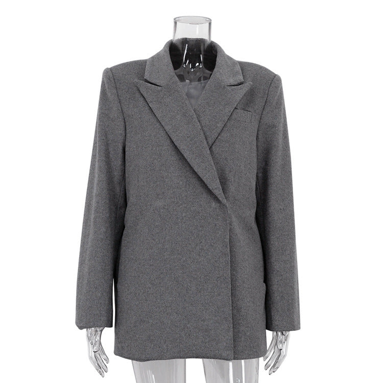 Thick Suit Woolen Coat