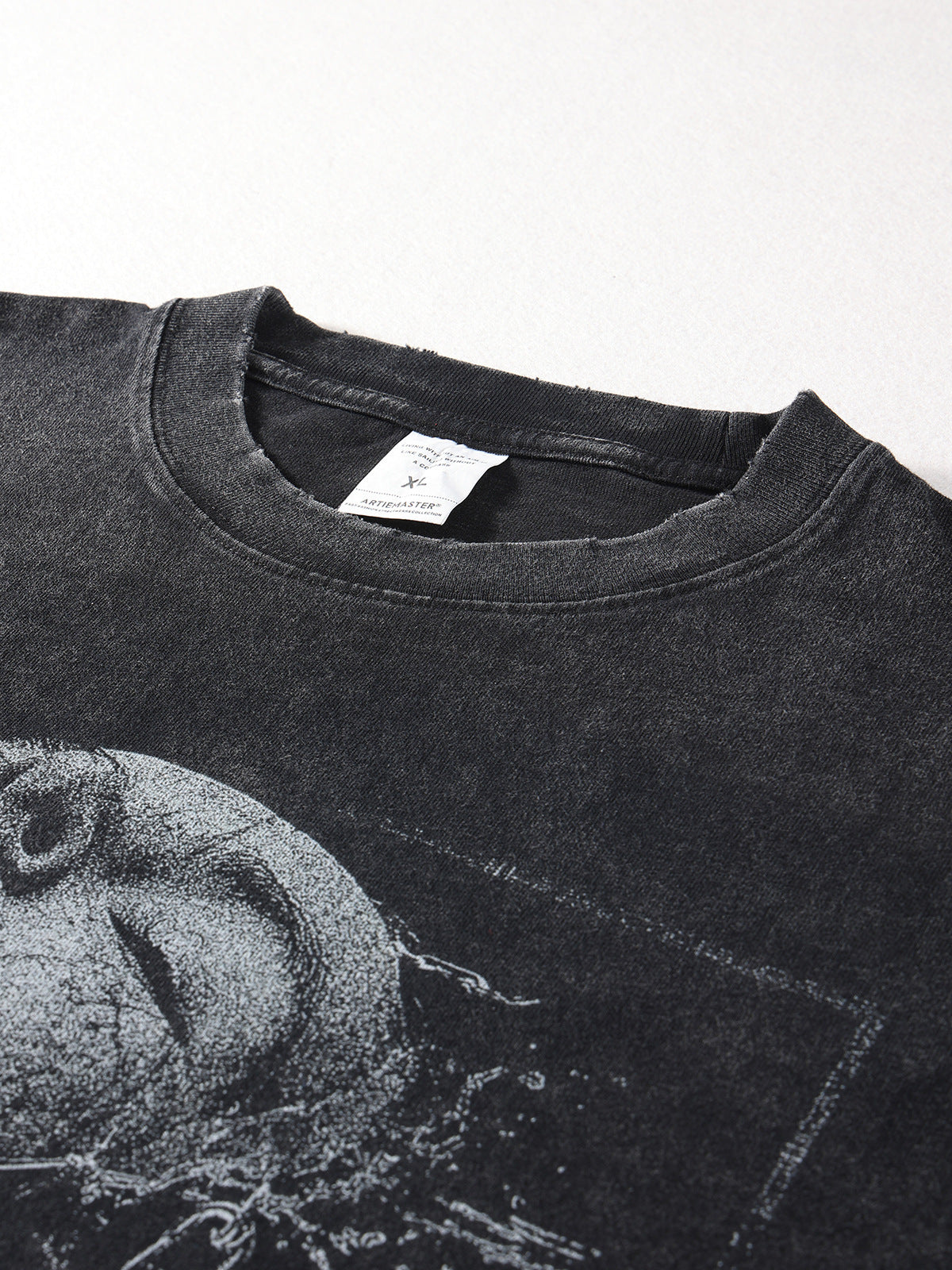 Dark High Street Skull Print Hip Hop T-shirt