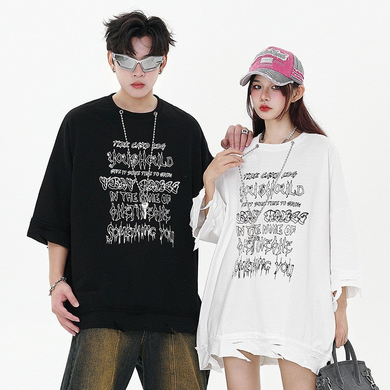 Loose Couple's Short-sleeved T-shirt