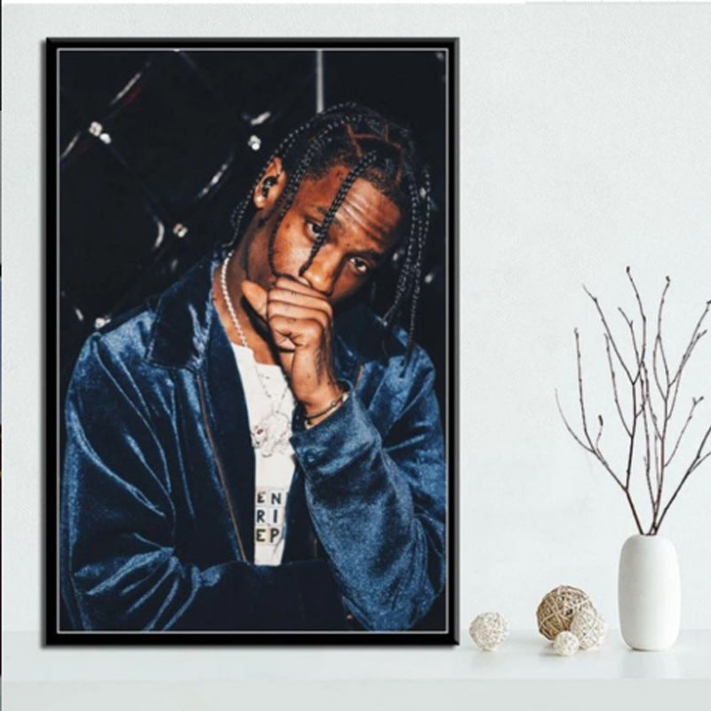 Travis Scott Decorative Painting Canvas Painting Oil Painting Core