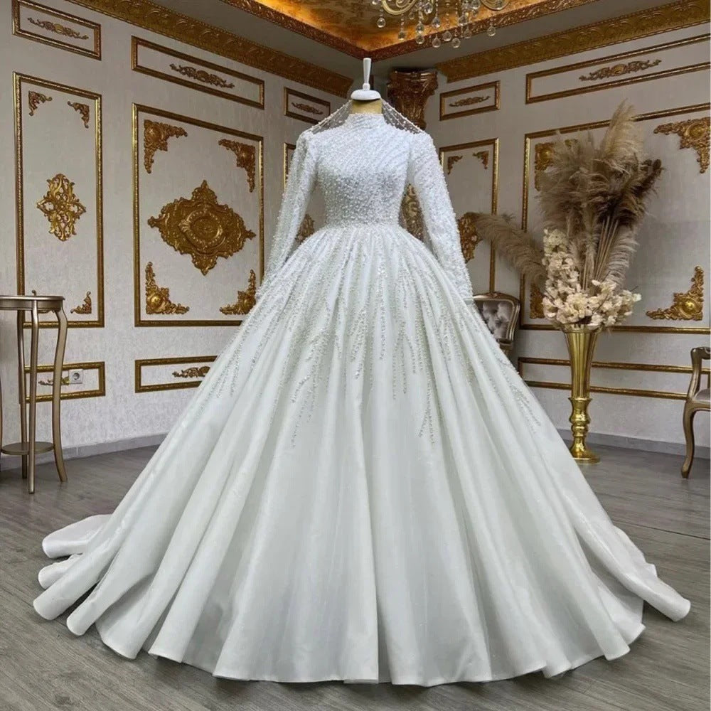 Robe de mariée traînante pour propriétaire de mariée