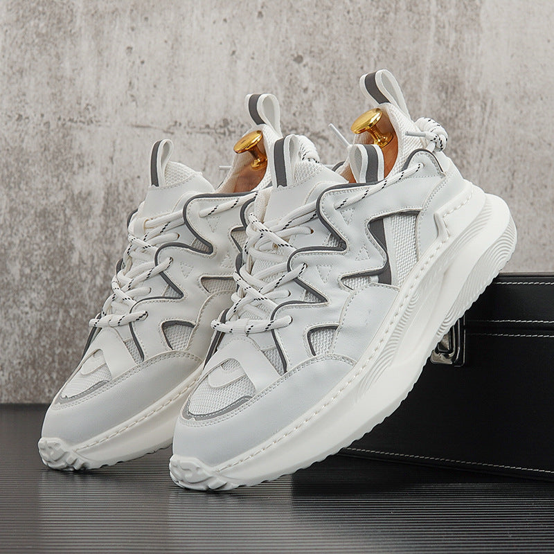 Chaussures de sport décontractées blanches de petite taille