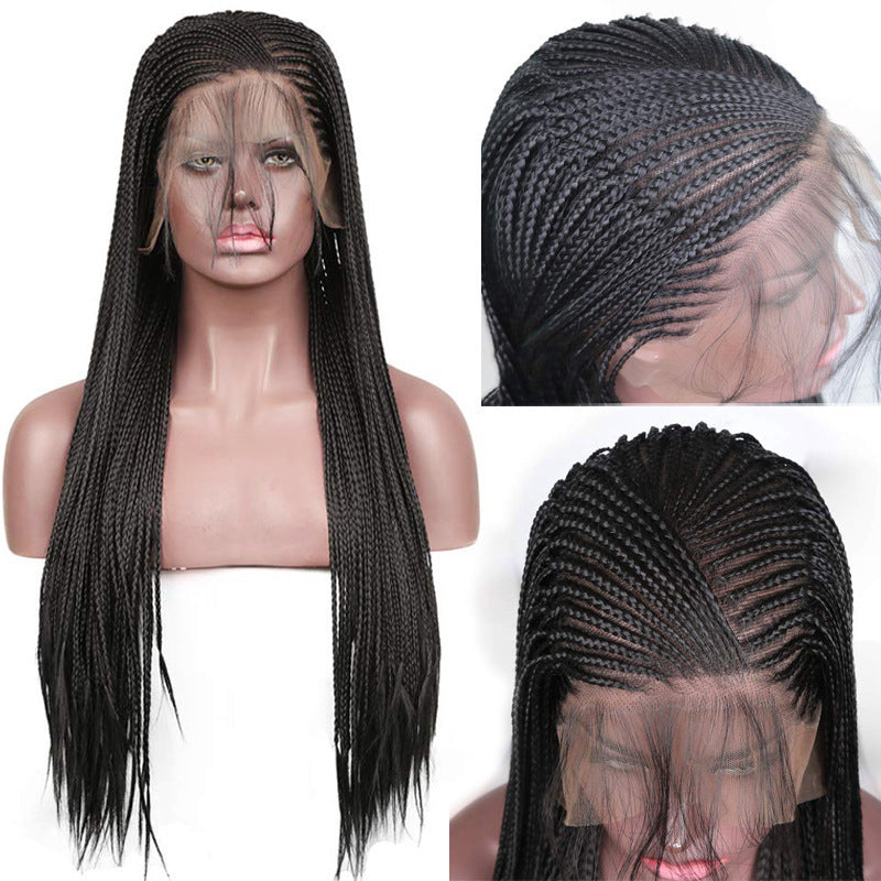 Braided Wigs Synthetic Lace Front Wig Black