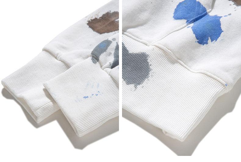 Sweat-shirt avec des éclaboussures d'encre