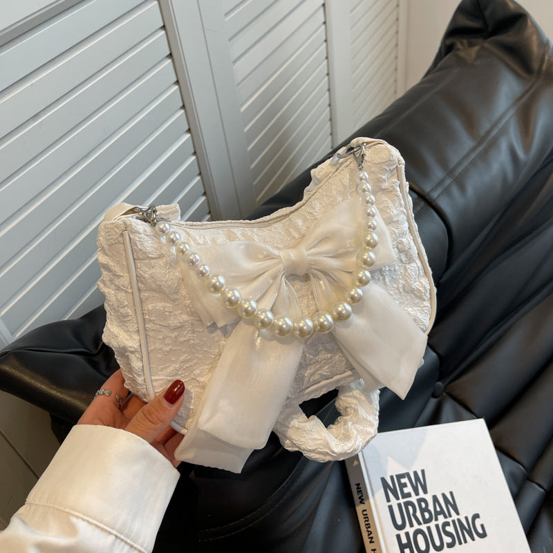 Nouveau sac sous les bras Pearl Bow