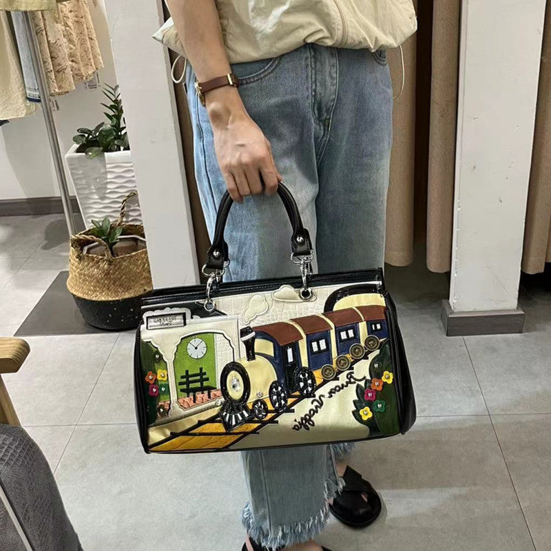 Bag Fashion Stitching Embroidery Embroidered Bag