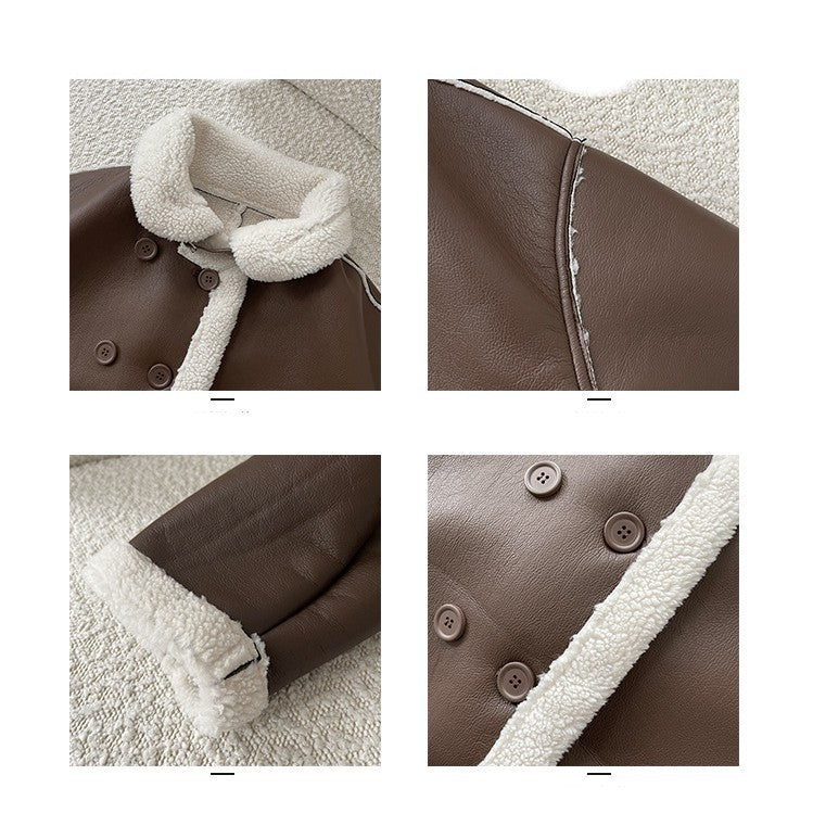 Fur Padded Lambswool Coat