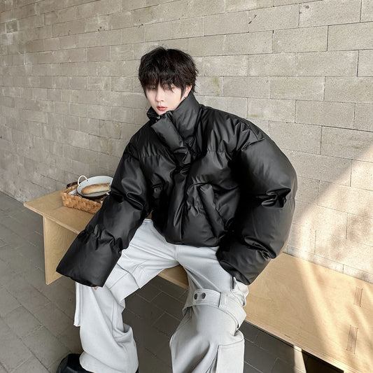 Veste matelassée en coton uni pour homme