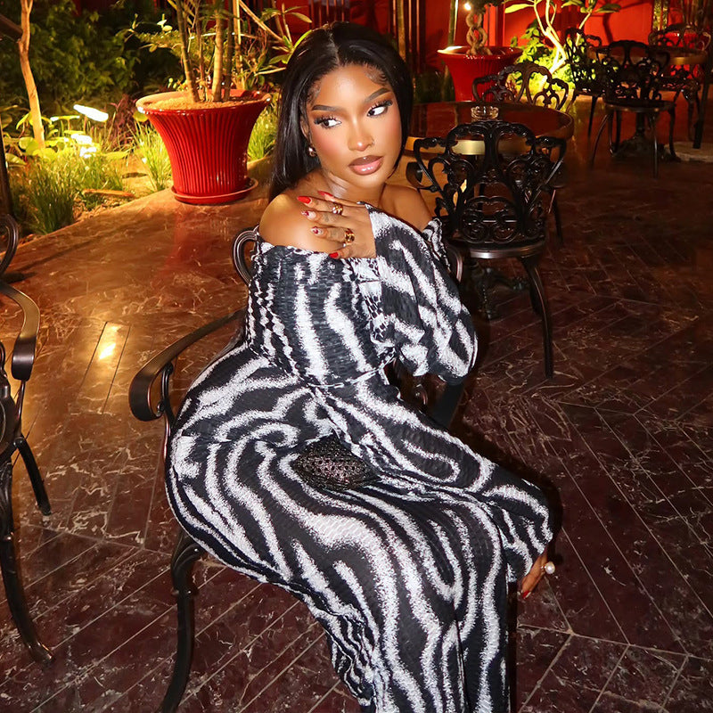 Elegant Striped Dress