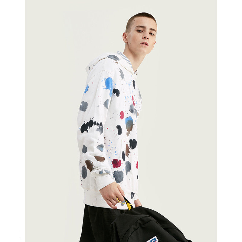 Sweat-shirt avec des éclaboussures d'encre