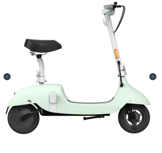 Seat Included Ceetle  E-Scooter - Convertible Seat, 220lb Load, 18 Mi Range