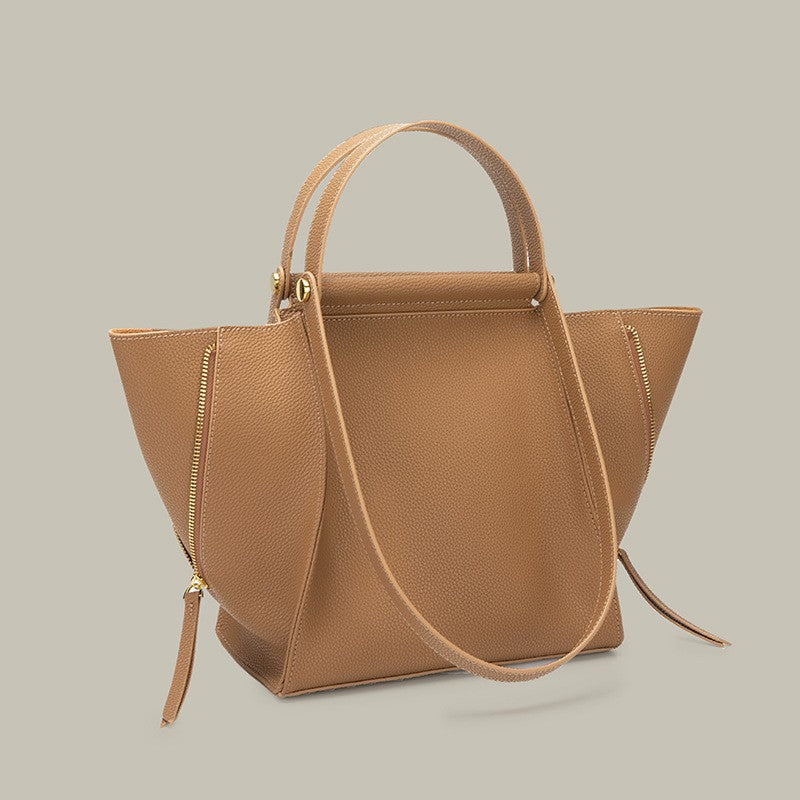 New Small Top Layer Cowhide Tote Bag