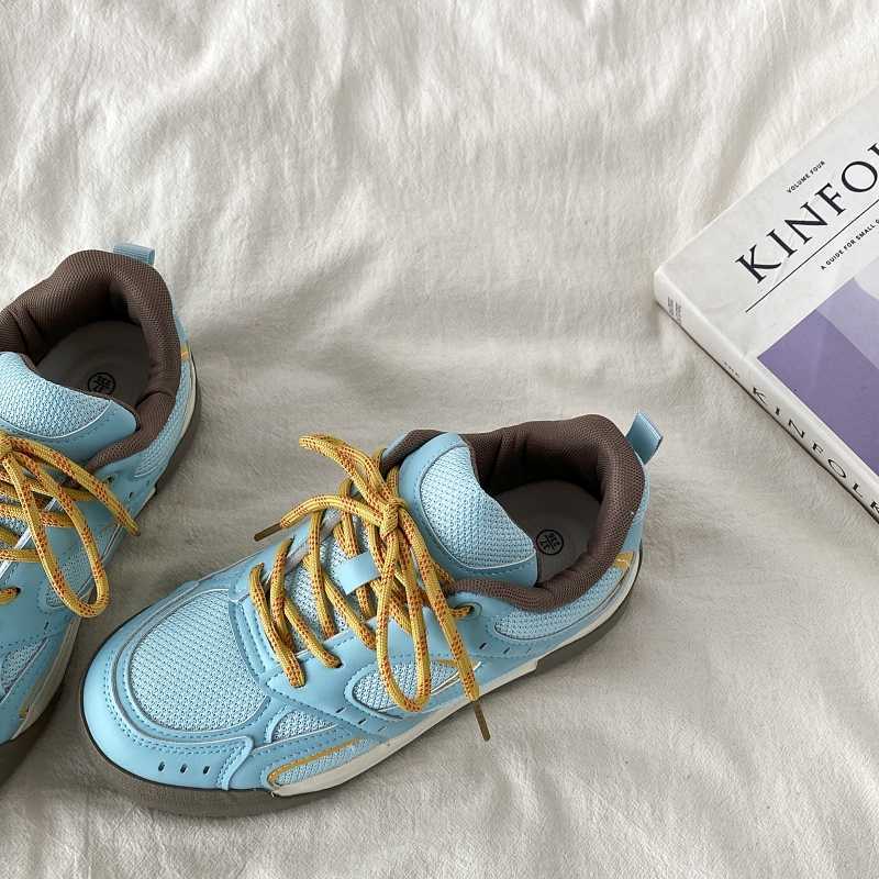 Scarpe da tavola traspiranti con plateau blu