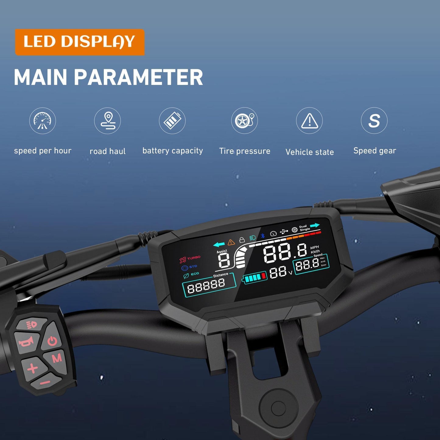 High-speed, Long-range Electric Folding Scooter