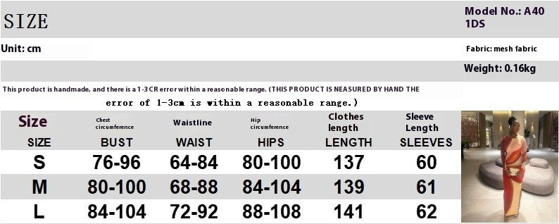 Robe longue ajustée à col rond et manches longues en maille à imprimé floral