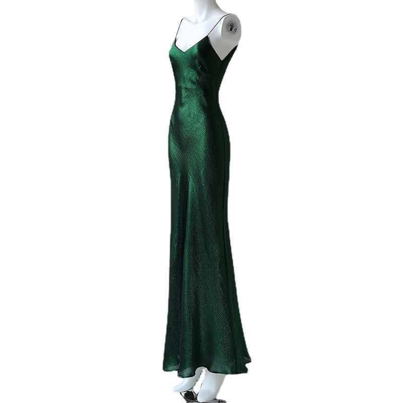 Robe sirène vert pierre New Mobao