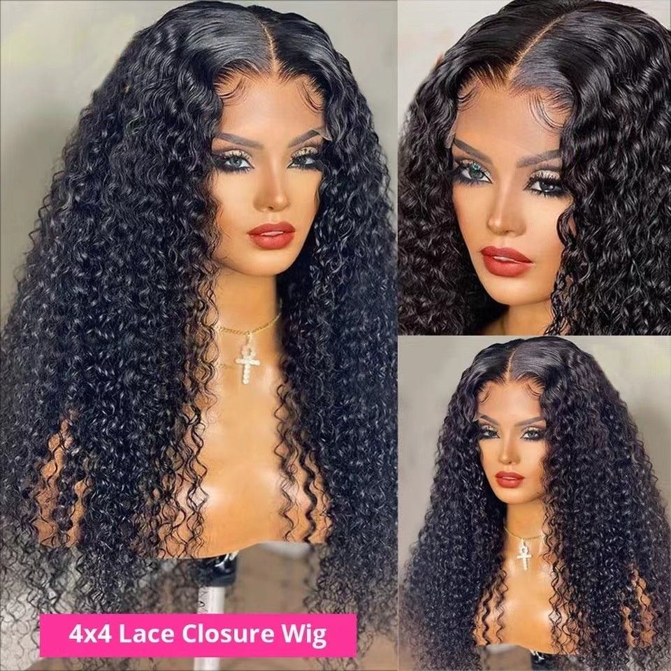 Lace Wig Headgear Female Long Curly Hair