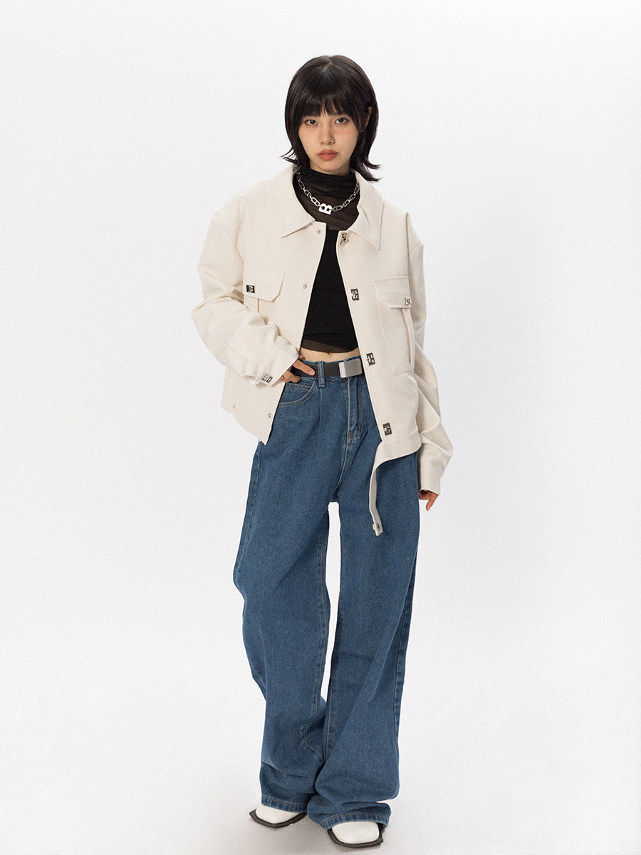 Niche Design Metal Decorative Short Jacket