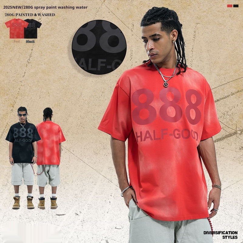 Digital Printing Short-sleeved T-shirt